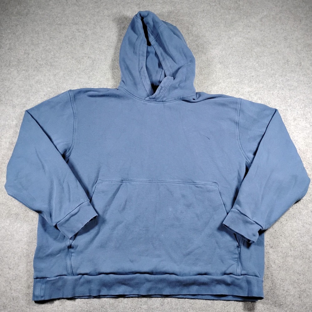 Lululemon Men's Steady State Pullover Fleece Hoodie Blue Size XXL Sweatshirt